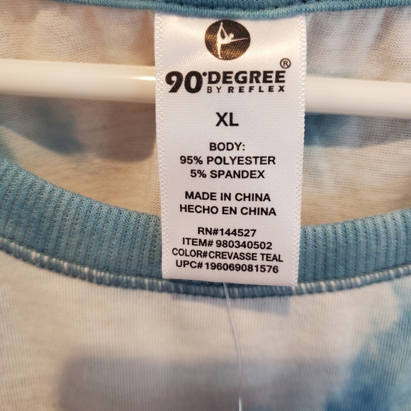 NWT 90 Degree Tie Dye Crop Top - Picture 3 of 7